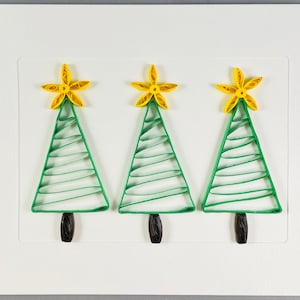 Christmas Tree Card 2025, Holiday Greeting Card, Christmas Eve Card, Quilling Christmas gift, Holiday Tree Gift Card, Quilled Christmas Card