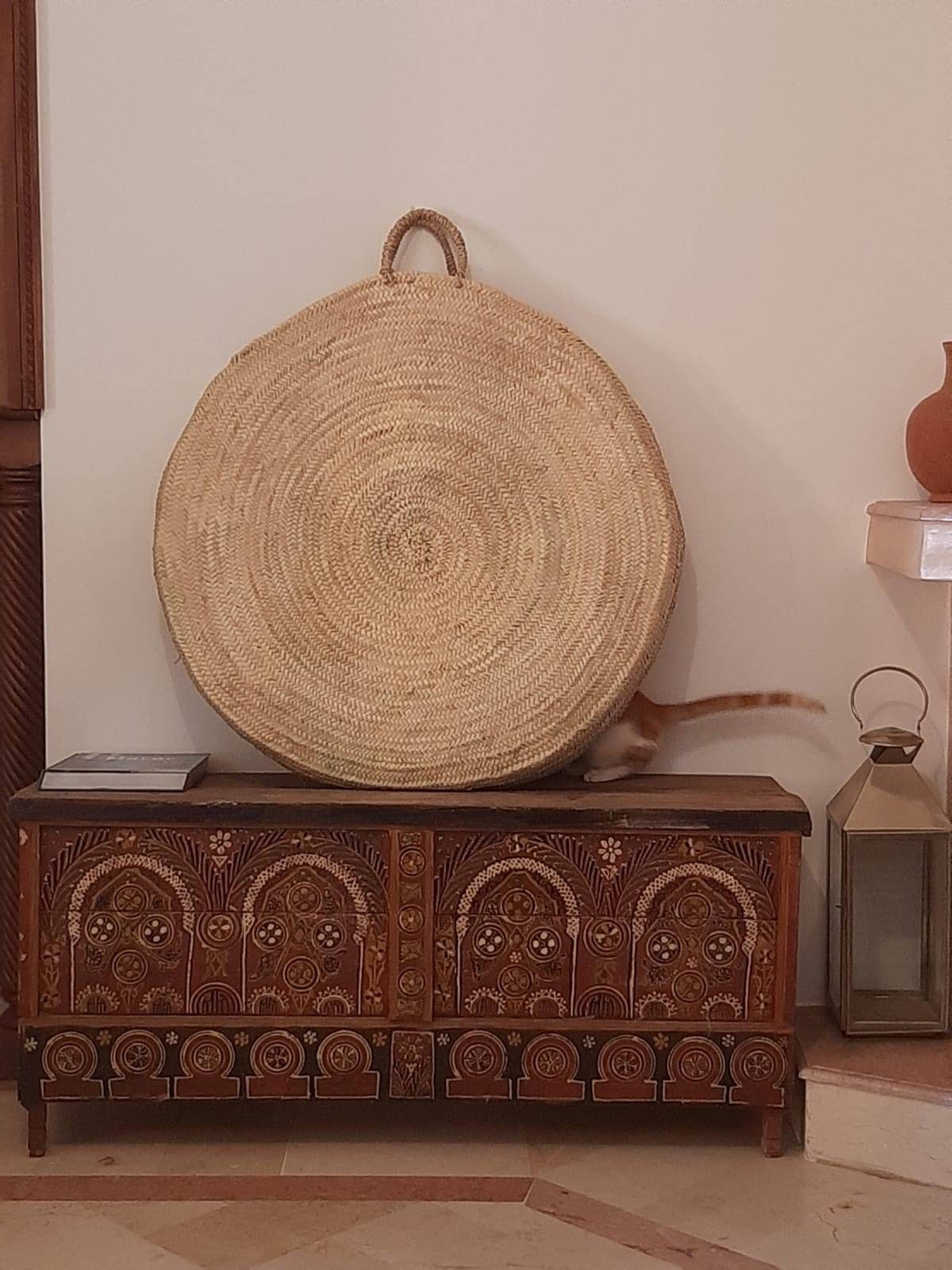 Straw wall art wall straw wall decor straw art wall basket Etsy