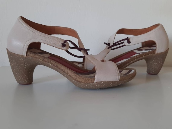 Off White woman Camper sandal, vintage white shoes