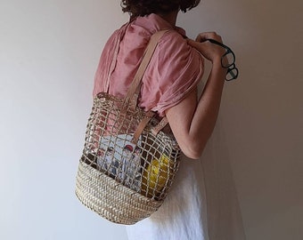 Straw bag beach bag straw beach bag straw bags beach bags straw baskets wicker bag panier osier french basket round straw bag straw tote