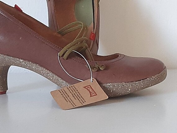 Brown woman Camper shoes, vintage brown shoes with