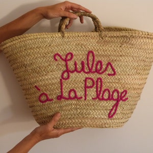 FREE TASSEL each personalized valentine gift straw beach bag straw bag beach bag bridal shower bags,customized straw bags,custom beach bag image 6