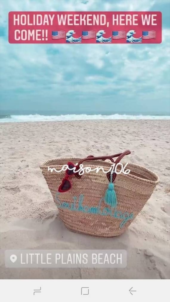 Borse di paglia personalizzate borse personalizzate bride to | Etsy Italia