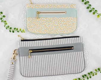 Little Wisteria Pouch PDF Sewing Pattern, Zipper Pouch Pattern, Sewing Pattern, Digital Download, Zipper Pouch