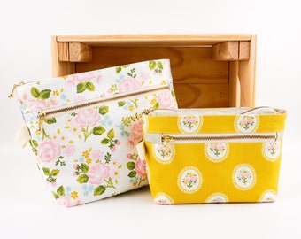 Little Camellia Pouch PDF Sewing Pattern, Zipper Pouch Pattern, Sewing Pattern, Digital Download, Zipper Pouch
