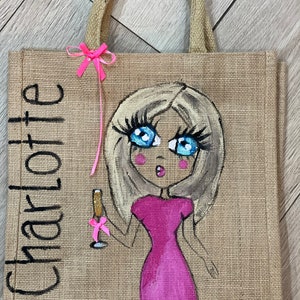 personalised canvas bolsas claireabella