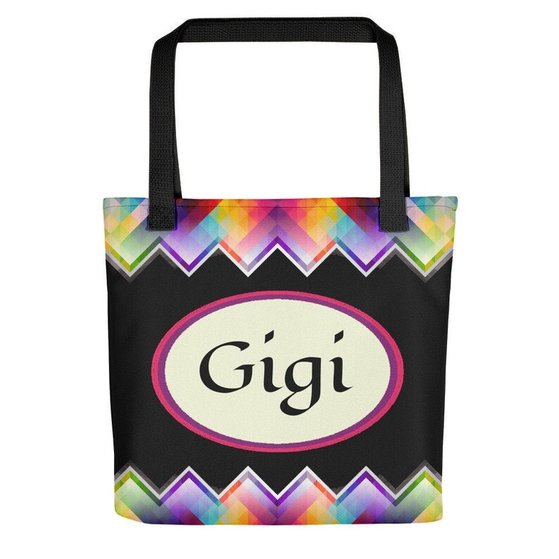 Nana Tote Bag Gigi Customized Personalized Grandma Gift Gigi Gift Colorful Gigi Totebag Pretty Gigi Tote Bag Purse