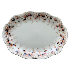 Fall Floral 18” Oval Platter ‘Brooklyn’ By S & C England