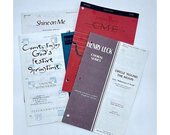 Vintage Choral Sheet Music Collection – Spiritual, Festive, Reflective