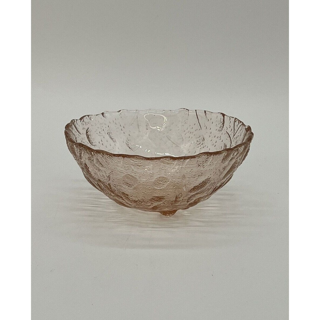 Rose Recycled Glass Bowls 4.5 Etsy