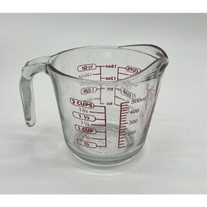 Vintage Fire-king Liquid Measuring Cup: Anchor Hocking 4 Cups 