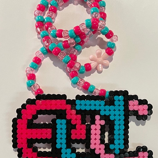 Perler Bead Necklace Etsy