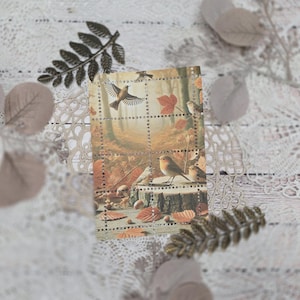 Briefmarken I handmade I Herbst I Tiere I Wald I Journal I Collage I Scrapbooking