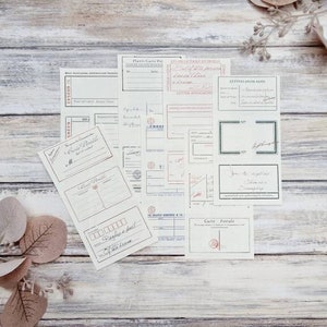 Notizzettel I Set I 21 Stück I Journal I Collage I Bujo I Junk I Aesthetic