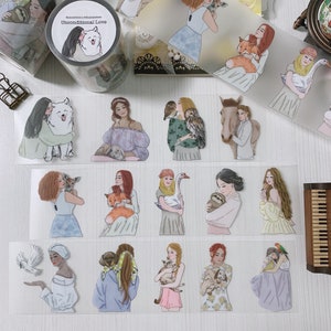 Cinta PET I Piscoletters I Amor incondicional I Chicas I Estética I Diario I Bujo I Collage I Scrapbooking