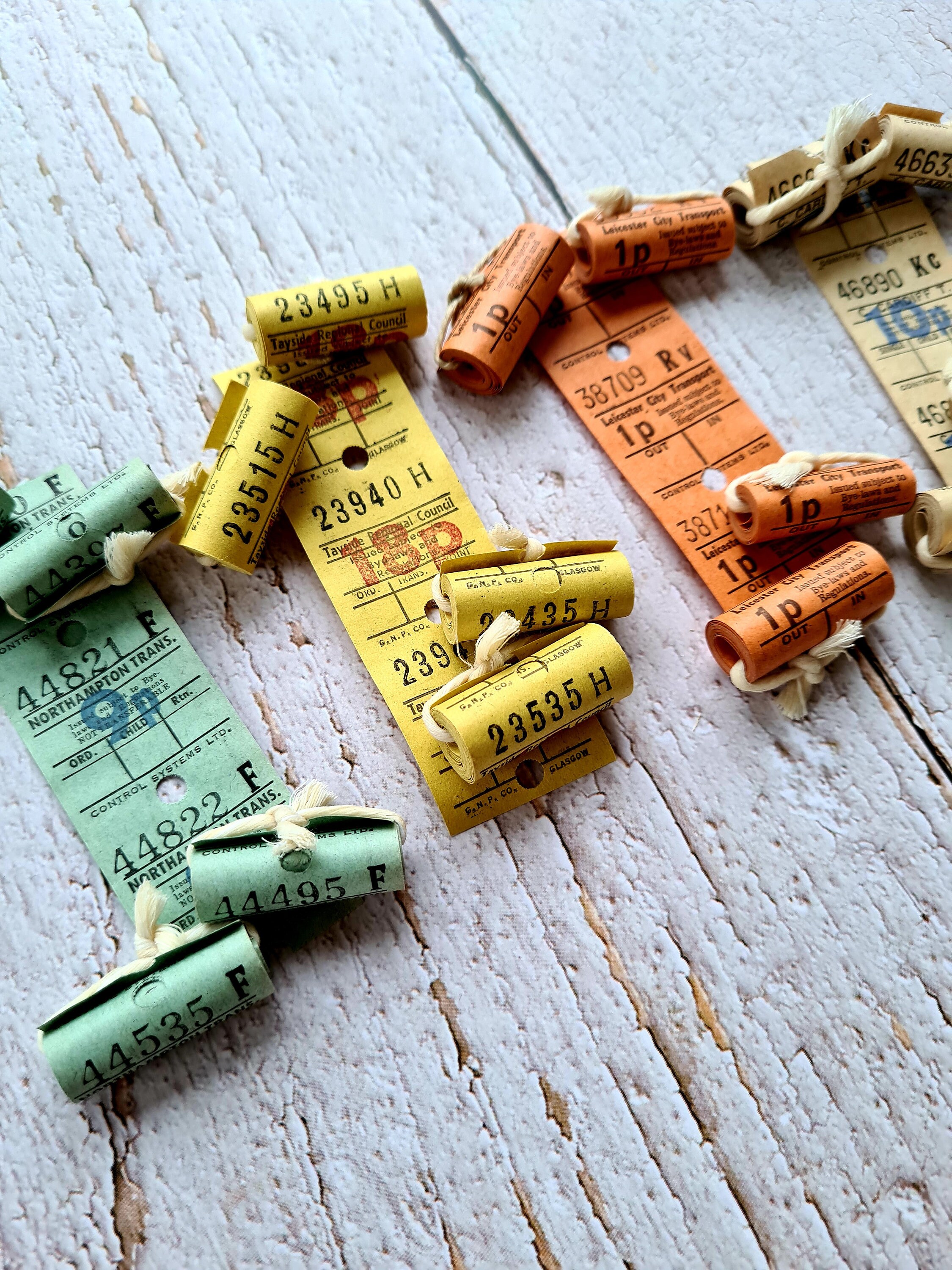 【GM busesセット】◆イギリス ヴィンテージ バス ロールチケット 2個 Original Vintage British Bus Tickets Set of 20 Tickets - Etsy