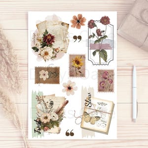 Stickers I 11 motieven I scrapbooking I dagboek I collage I esthetiek I vintage I cluster I decoratie I scrapbooking
