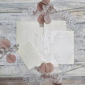 Papel gofrado I 6 hojas I Nácar I Collage I Scrapbooking I Journal I DIY