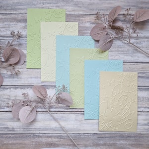 Carta goffrata I 6 fogli I Collage I Scrapbooking I Diario I Decorazione I Sfondo I Primavera