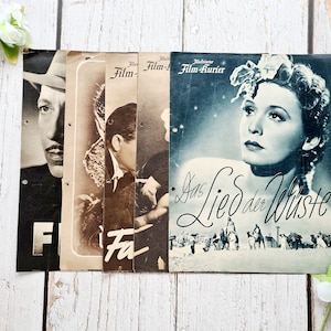 映画プログラム冊子 I オリジナル I 1937 I イラスト入り映画ポスター I コラージュ I スクラップブック I ミクストメディア