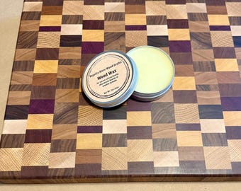 Food Safe Wood Wax: Beeswax & Mineral Oil Finish for Boards, Utensils