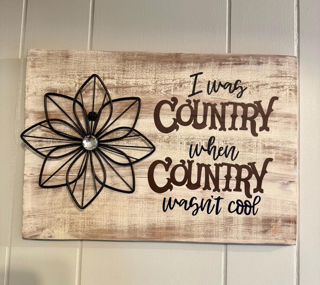 Country Farmhouse Sign, Rustic Home Decor, Wood Wall Art - Etsy