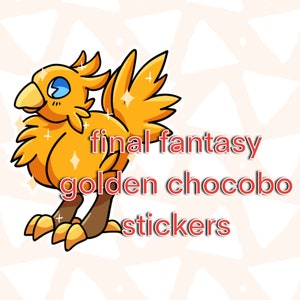 Final Fantasy Golden Chocobo Vinyl Sticker