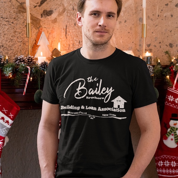 The Bailey Bros Building and Loan Association, Merry Christmas T Shirt From It's A Wonderful Life, Distressed Unisex T-Shirt