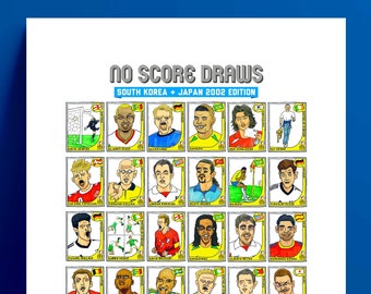 World Cup 2002 - No Score Draws SK & Japan 2002 Edition - A3 Print