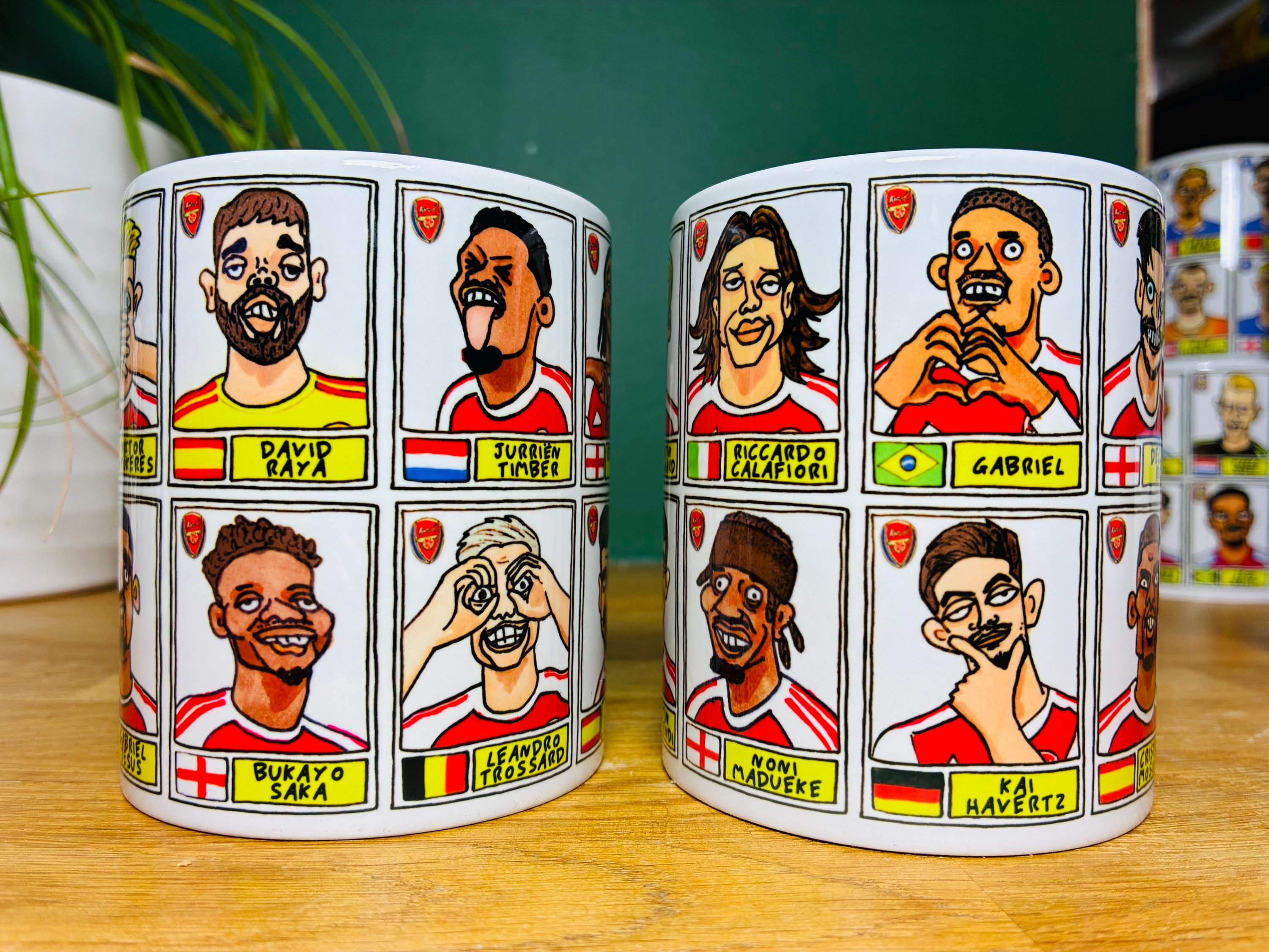 入手不可能！Arsenal 1950〜'60年代サポーターグッズ Arsenal CHAMPIONS Gunners 25/26 No Score Draws Mug Set - Set of 2