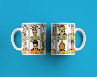 Hull City Vol 3 - 25/26 Tigers No Score Draws Tassen-Set - 2 VERSCHIEDENE Tassen mit 24 Panini-Doodles von HCAFCs Playoff Winning Squad