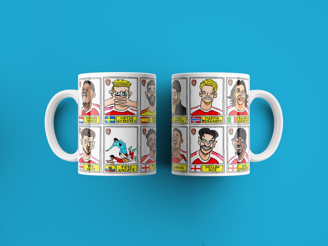 Arsenal CHAMPIONS Gunners 25/26 No Score Draws Mug Set - Set of 2