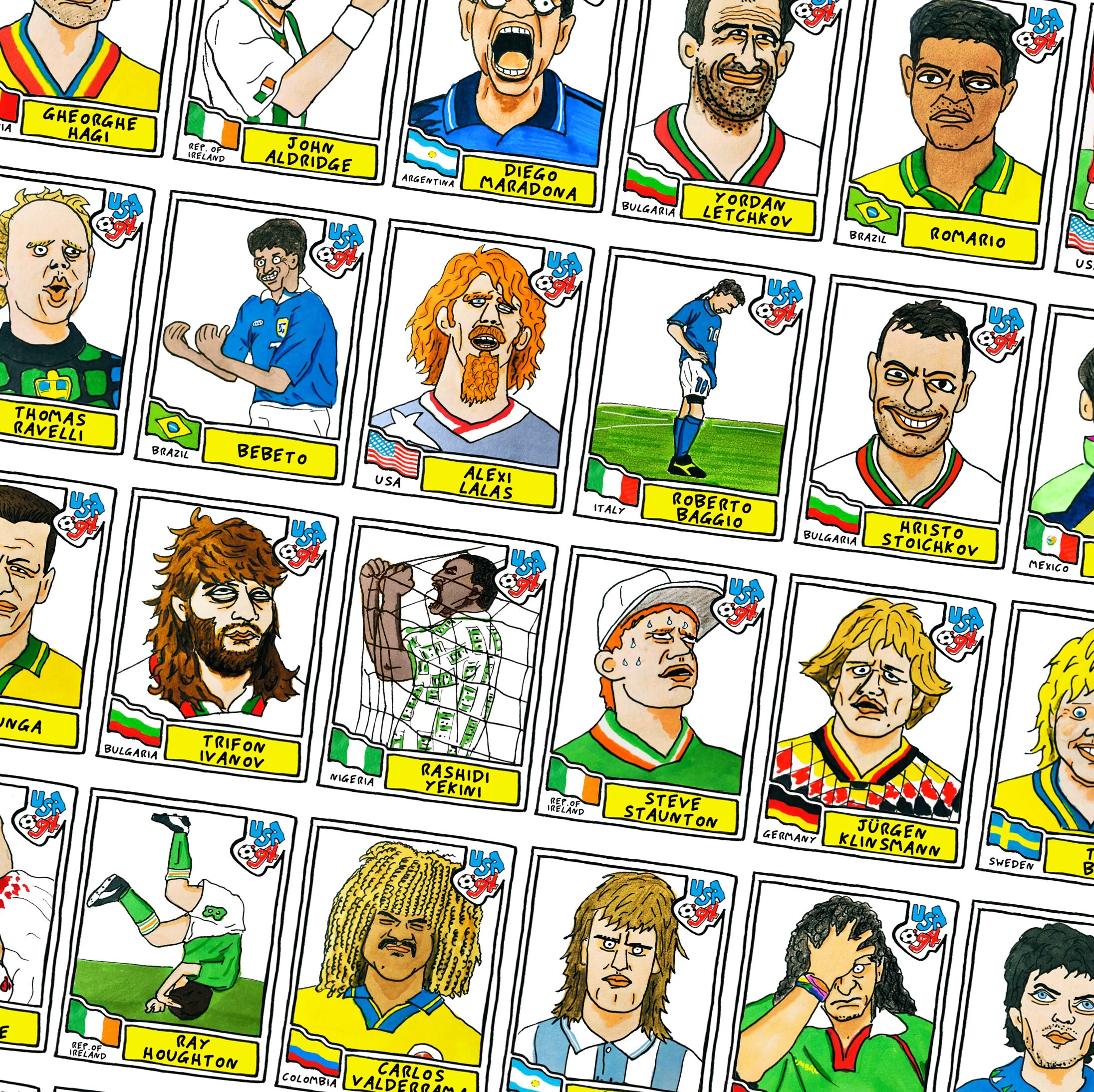 USA '94 - No Score Draws World Cup USA '94 Edition -A3 Print