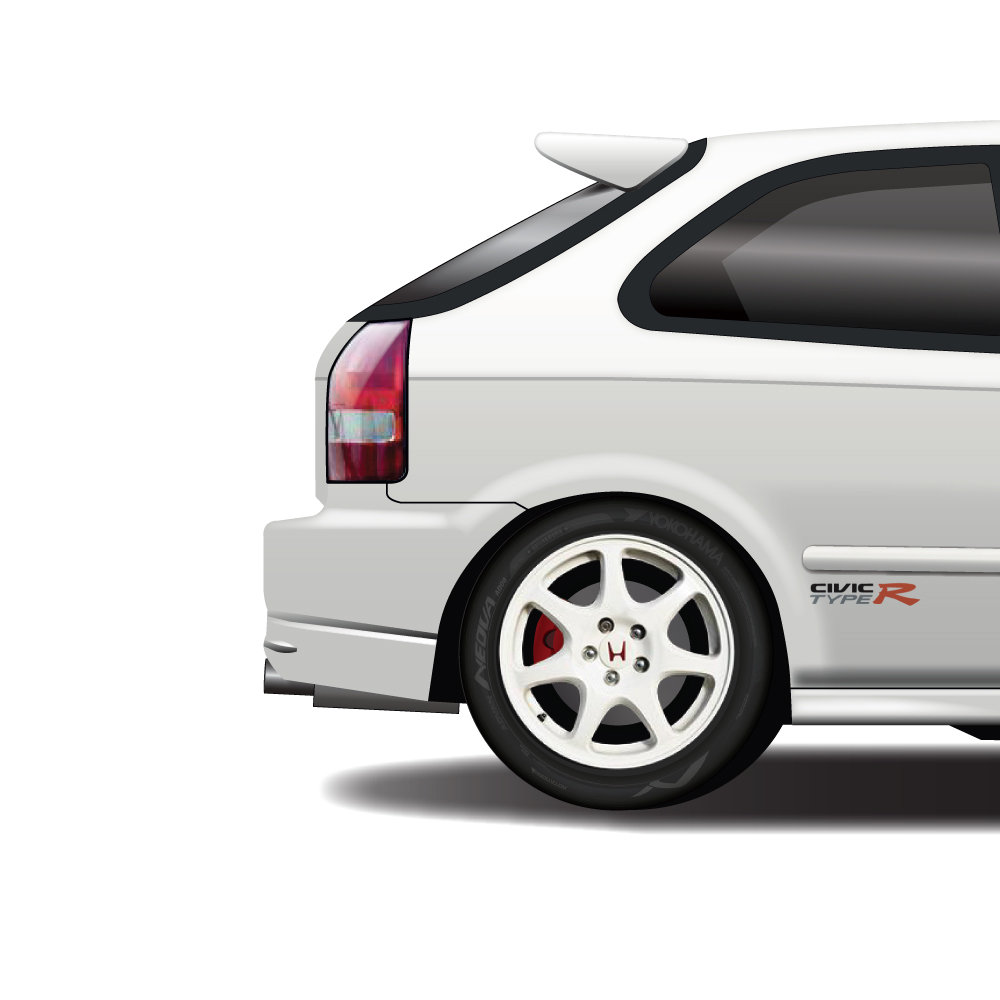 車の販売店用ポスター ホンダ シビック タイプRx EK9 車の販売店