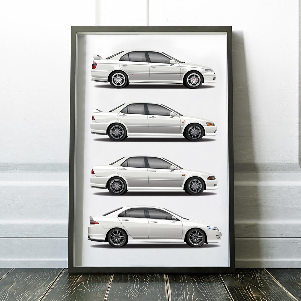 Accord Type R Torneo Euro R Generation Print Ch1 Cl1 And Etsy