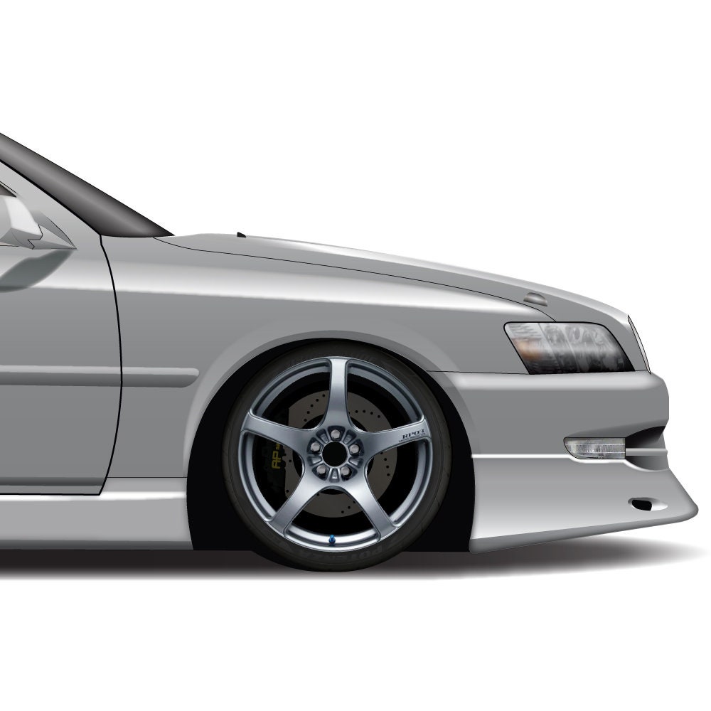 JZX100 トヨタ カーアートプリント：マーク2、チェイサー、クレスタ