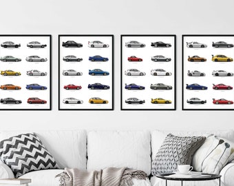 Initial D First Stage to Final Stage 40 Cars Set Art Print, Hobbies & Toys,  Stationery & Craft, Art & Prints on Carousell