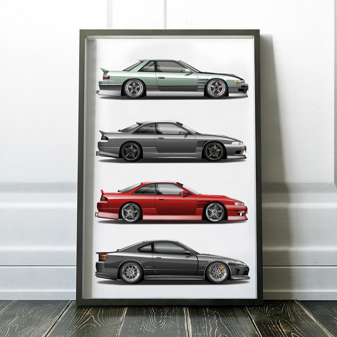silvia-s13-180sx-s14-zenki-s14-kouki-and-s15-drift-cars-etsy-australia
