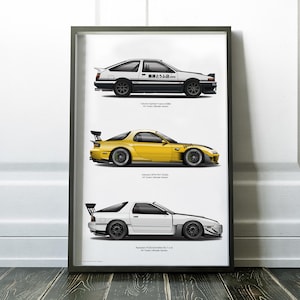 Project D Takumi Sprinter Trueno Ae86 Keisuke Rx7 Fd3s Etsy