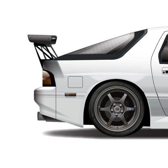 Initial D: Fifth Stage Project D Ryosuke Takahashi RX-7 Savanna FC3S  Infographic -  UK