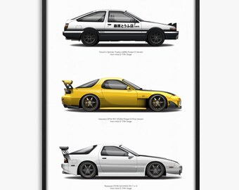 プロジェクトD 匠 スプリンタートレノ AE86、ケイスケ RX7 FD3S