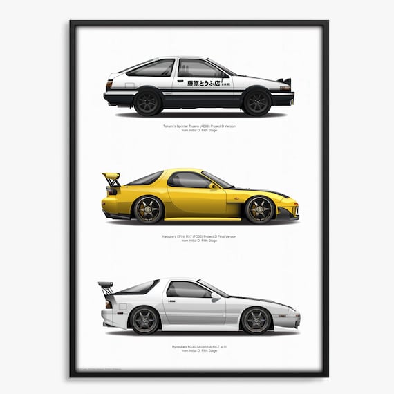 Project D Takumi Sprinter Trueno AE86, Keisuke RX7 FD3S