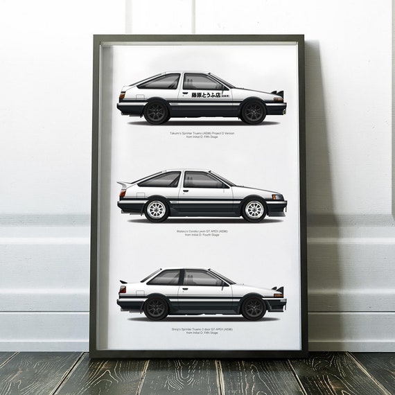 AE86 Initial D Poster