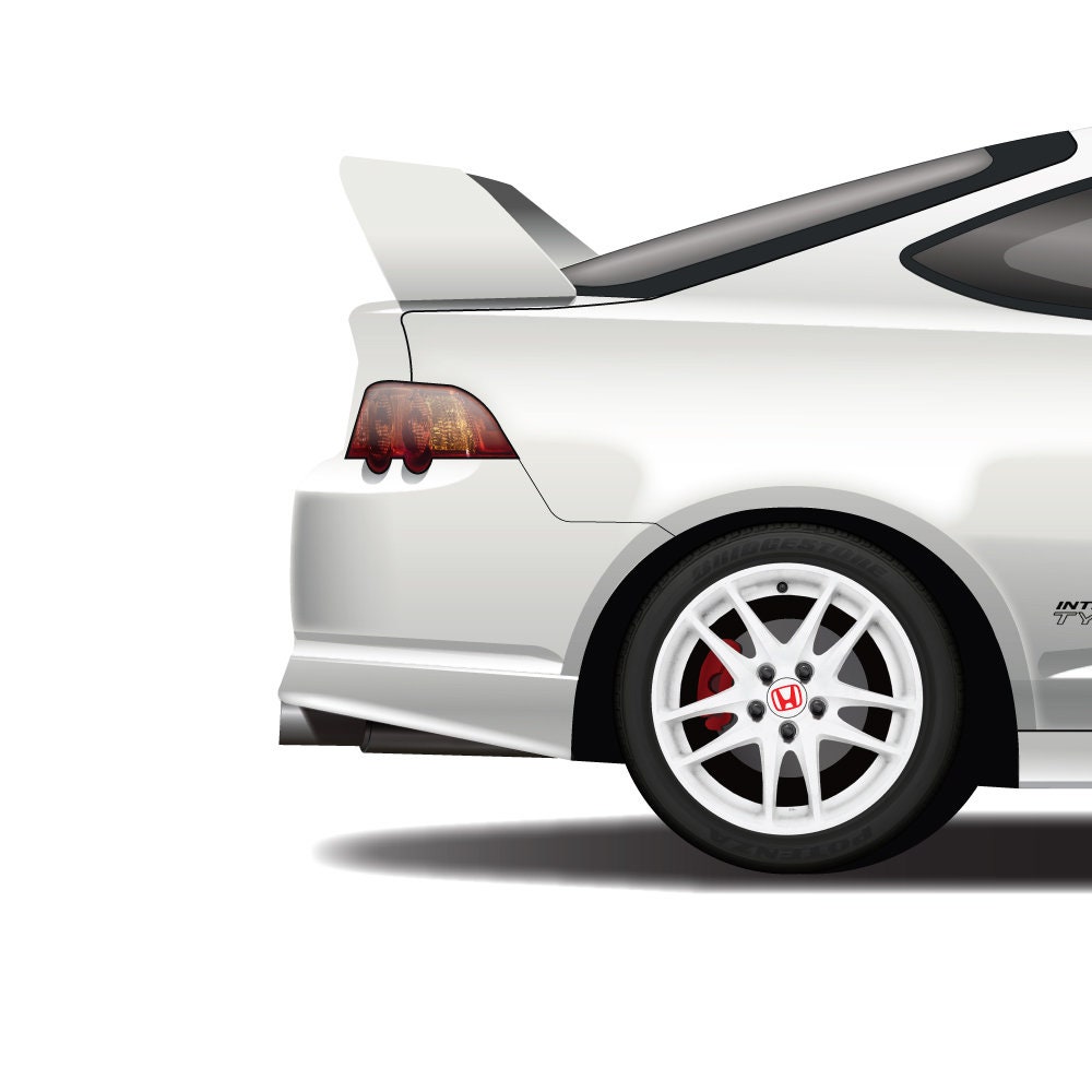 Integra Dc 3 Type R Drawing Integra Type R Generations Art Print: DC2, DC5 JDM Poster - Etsy