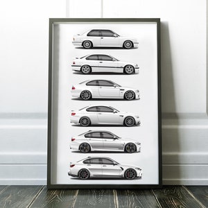 BMW M3 Evolution Poster · Hive Posters · Online Store Powered by Storenvy