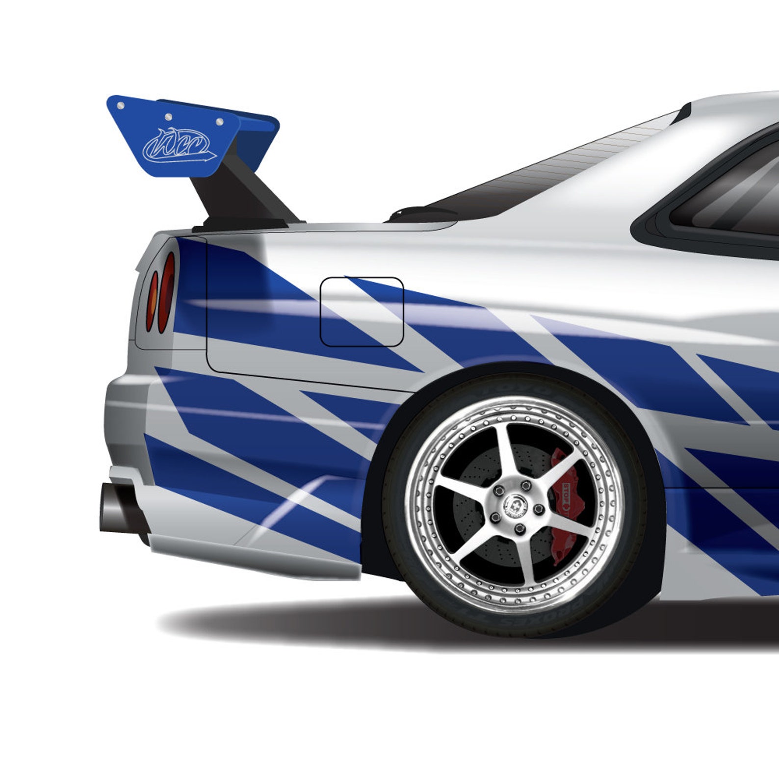 2 Fast 2 Furious: Brian O'conner Skyline GT-R BNR34 Infographic - Etsy