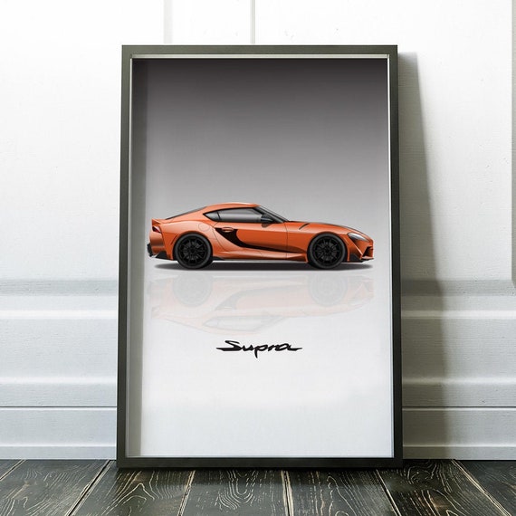 Han's Supra MK5 Art Print: Fast and Furious 9 Toyota Poster - Etsy