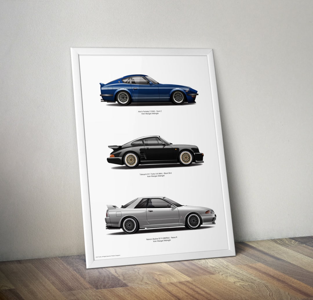 Wangan Midnight Fairlady Z S30 Devil Z, Black Bird 911 Turbo Wangan Midnight Fairlady Z S30 Devil Z, Black Bird 911 Turbo