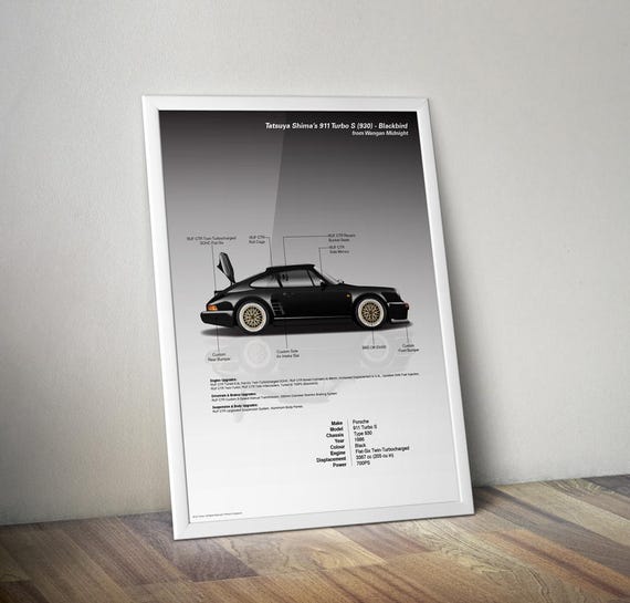 Wangan Midnight - Tatsuya Shima's 911 Turbo 930 (blackbird