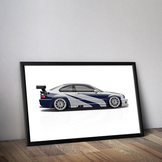 NFS M3 GTR E46 Car Art Print: Automotive Design - Etsy